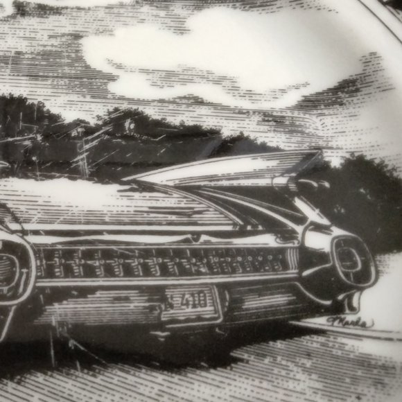 Slice of Life 1959 Cadillac Collector's Dinner Plate - Picture 3 of 6